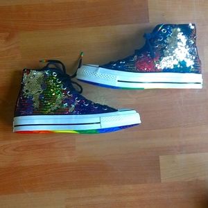 Converse Pride Multi Sequins Hi-Top